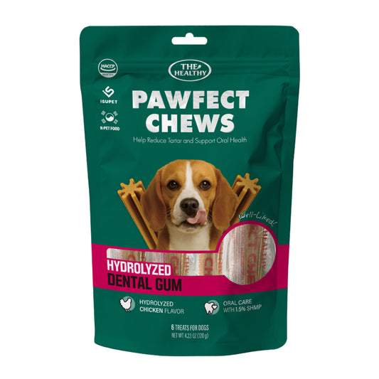 The Healthy Pawfect Chews Chicken Dog Dental Treat, Pack of 6