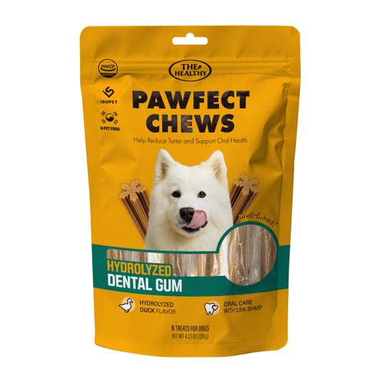 The Healthy Pawfect Chews Duck Dog Dental Treat, Pack of 6