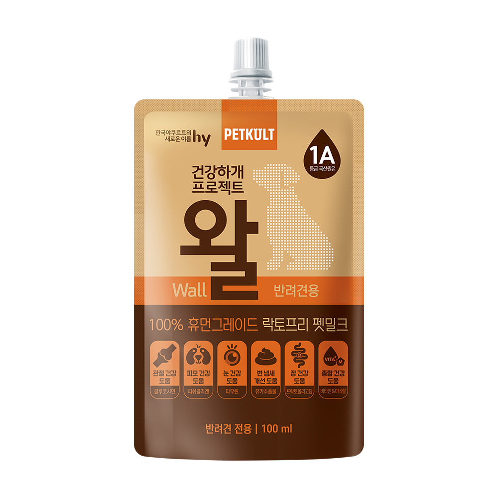 HY 헬씨워프 프로젝트 프로바이오틱스 & 장 건강 밀크 강아지 간식, 3.53온스, 1팩
