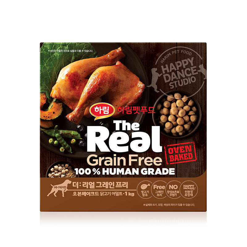 하림 더 리얼 그레인 프리 오븐 베이크드 치킨 성견용 사료, 1kg
