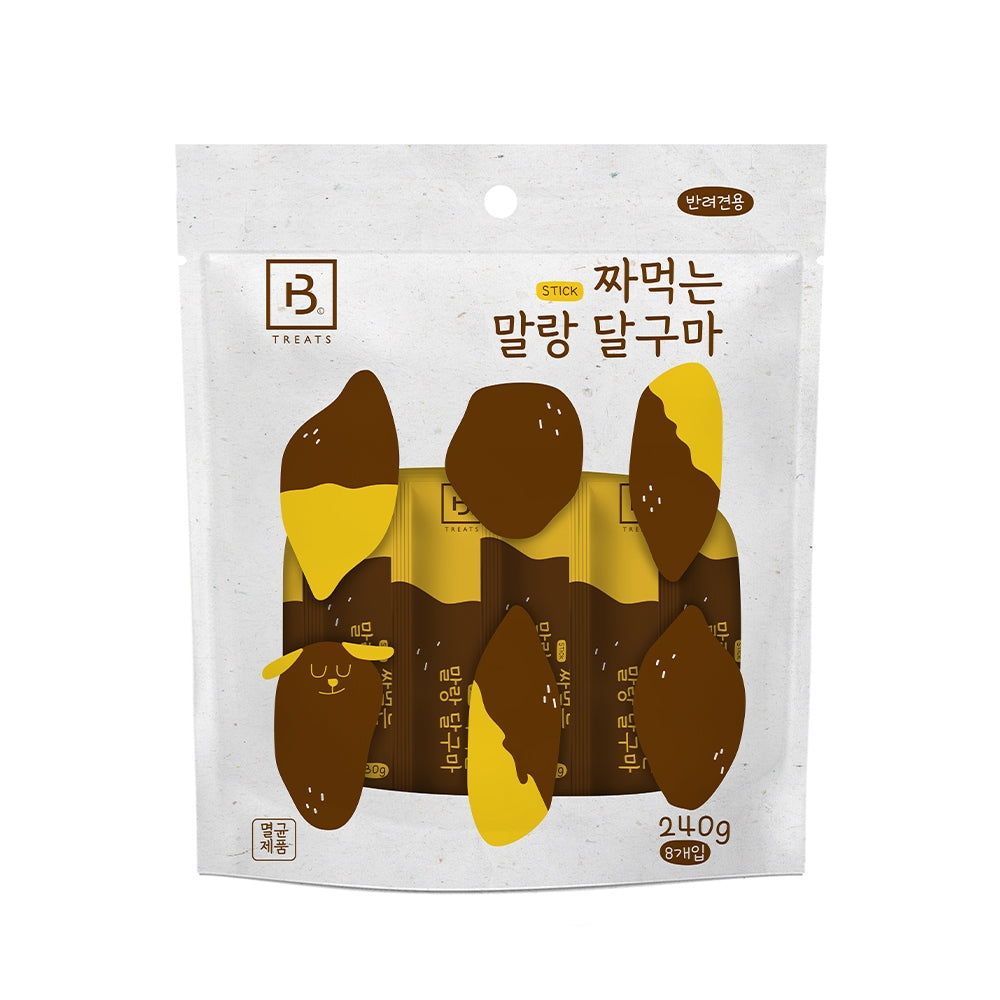 브리더랩 소프트 스팀 고구마 고양이 & 강아지 간식, 240g, 8개입