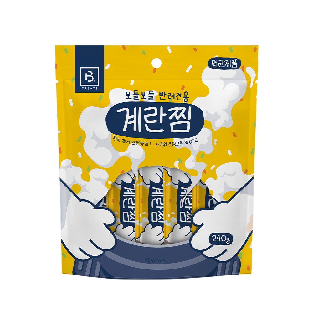 브리더랩 소프트 찜 계란탕 고양이 & 강아지 간식, 240g, 8개입