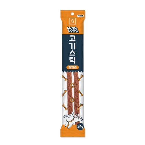 브리더랩스 롱롱 터키 스틱 고양이 & 강아지 간식, 0.85 Oz, 2개 팩