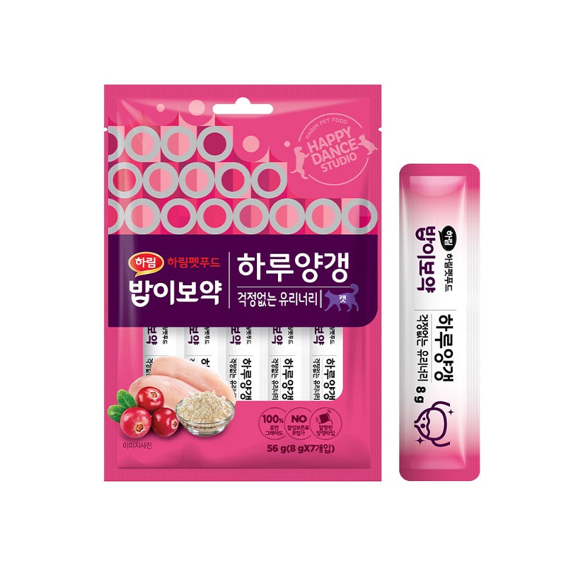 하림 바비보약 데일리 양갱 걱정 없는 요로 고양이 간식, 56g, 7개입