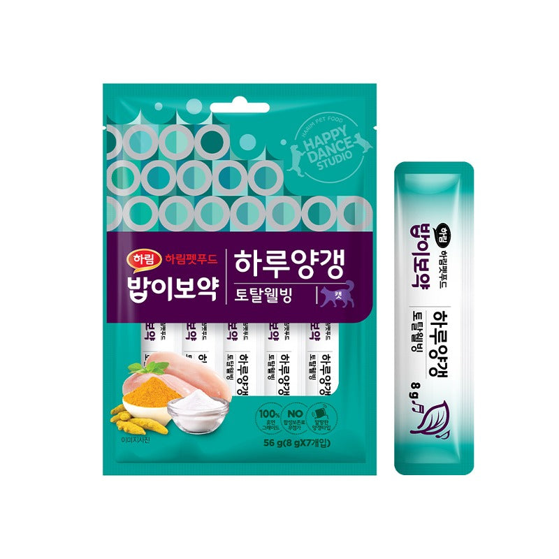 하림 밥이보약 데일리 양갱 안심 건강 간식, 1.98온스, 7개입
