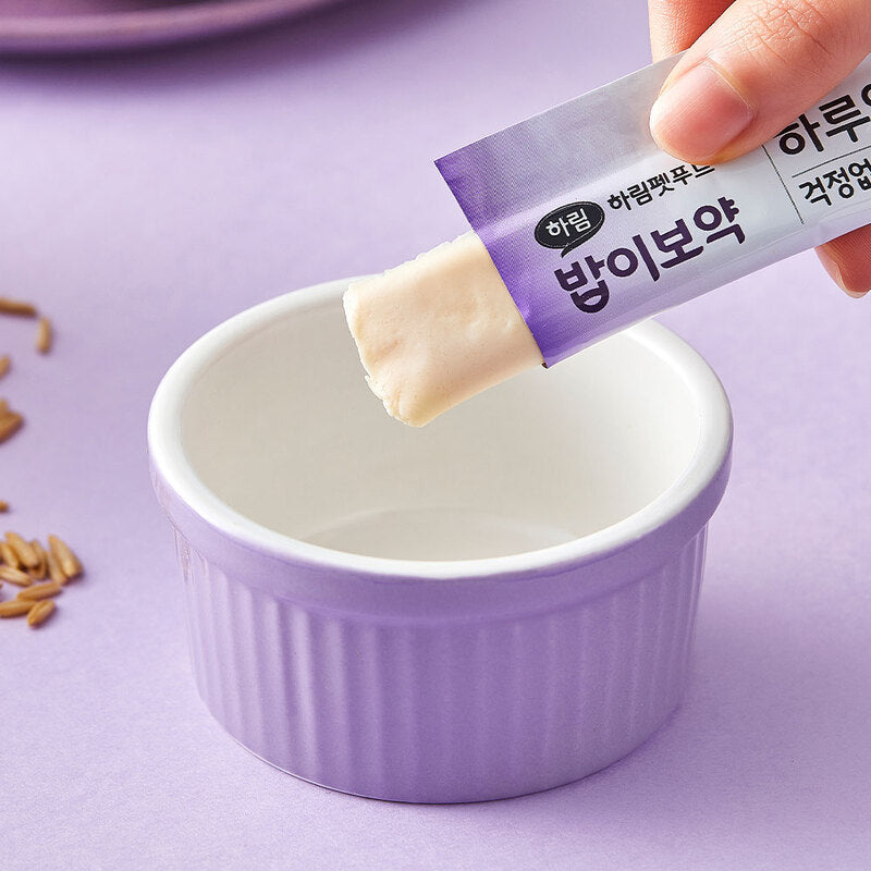하림 바비보약 데일리 양갱 헤어볼 걱정 없는 고양이 간식, 56g, 7개입