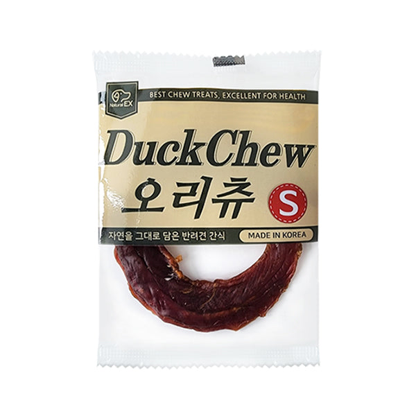 NaturalEX 오리 씹는 개 간식, 소형, 1개입