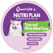 Dongwon Queen's Cat & NUTRIPLAN Tuna & White Meat Tuna Wet Cat Food, 5.64 Oz Can