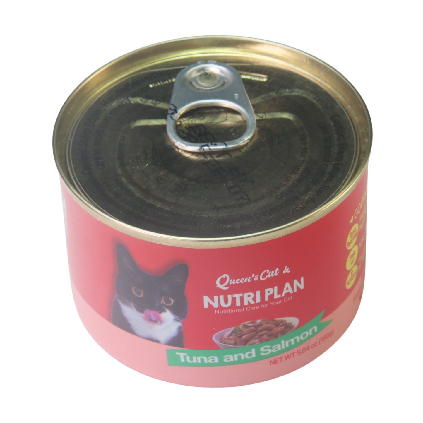 Dongwon Queen's Cat & NUTRIPLAN Tuna & Salmon Wet Cat Food, 5.64 Oz Can